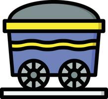 Wheelbarrow Vector Icon Design Illustration