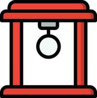 Torii Gate Vector Icon Design Illustration