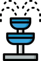 Fountain Vector Icon Design Illustration