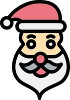 ilustración de diseño de icono de vector de santa claus