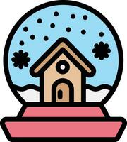 Snow globe Vector Icon Design Illustration