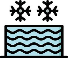 Cold Water Vector Icon Design Illustration