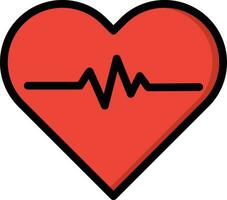 Ilustración de diseño de icono de vector de corazón