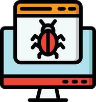 Bug Vector Icon Design Illustration