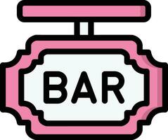 Bar Board Vector Icon Design Illustration