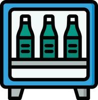 Minibar Vector Icon Design Illustration