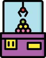 Claw Machine Vector Icon Design Illustration