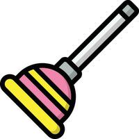 Plunger Vector Icon Design Illustration