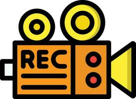 Video Recorder Vector Icon Design Illustration