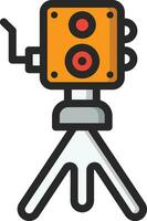 Old camera Vector Icon Design Illustration