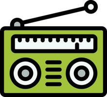 ilustración de diseño de icono de vector de radio