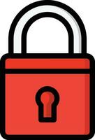 Padlock Vector Icon Design Illustration