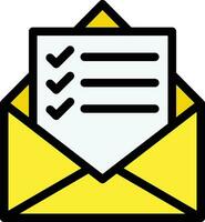 Mail List Vector Icon Design Illustration