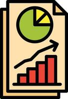 Finance Chart Vector Icon Design Illustration