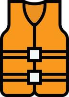 Life jacket Vector Icon Design Illustration