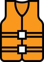 Life jacket Vector Icon Design Illustration