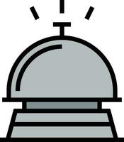 ilustración de diseño de icono de vector de campana de hotel