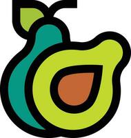 Avocado Vector Icon Design Illustration