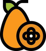 Kumquat Vector Icon Design Illustration