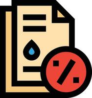 Fuel Discount Paper Vector Icon Design Illustration