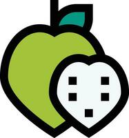 lactoso manzana vector icono diseño ilustración