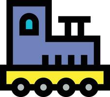 ilustración de diseño de icono de vector de tren