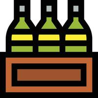 Wine Box Vector Icon Design Illustration