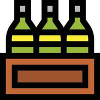 Wine Box Vector Icon Design Illustration