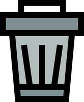 Bin Vector Icon Design Illustration