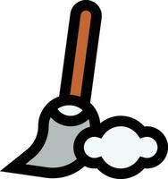 Broom Vector Icon Design Illustration