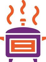 Hot kitchen pot Vector Icon Design Illustration