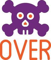 Game over Vector Icon Design Illustration