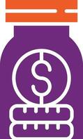 Money jar Vector Icon Design Illustration