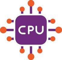 Cpu Vector Icon Design Illustration