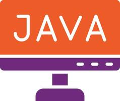 ilustración de diseño de icono de vector de java