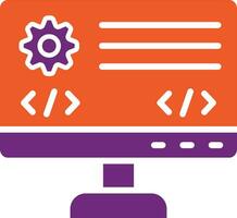 Backend Vector Icon Design Illustration
