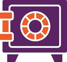 Safe Box Vector Icon Design Illustration