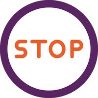 Stop Vector Icon Design Illustration