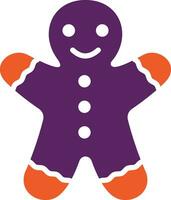 Gingerbread man Vector Icon Design Illustration