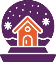 Snow globe Vector Icon Design Illustration