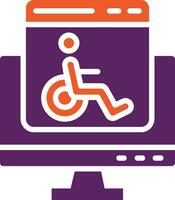 Accessability Vector Icon Design Illustration