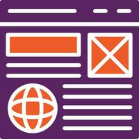 Wireframe Vector Icon Design Illustration