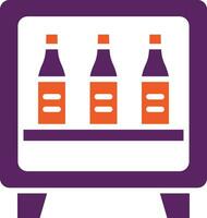 Minibar Vector Icon Design Illustration