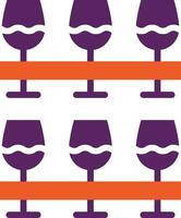 Wine Glasses Vector Icon Design Illustration