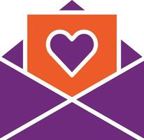 Love Letter Vector Icon Design Illustration