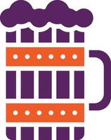 Wooden mug Vector Icon Design Illustration