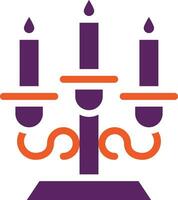 Candlestick Vector Icon Design Illustration