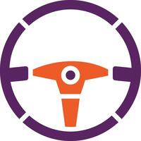 Steering wheel Vector Icon Design Illustration