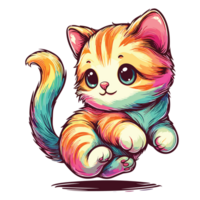 hermosa gato clipart - ai generativo png