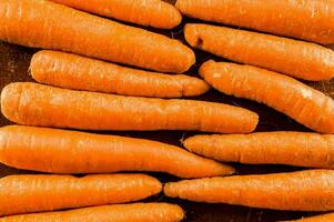 Group of orange carrots photo